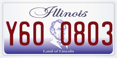 IL license plate Y600803