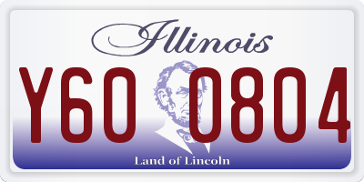 IL license plate Y600804