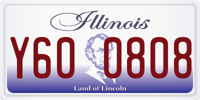 IL license plate Y600808