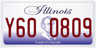 IL license plate Y600809