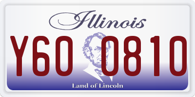 IL license plate Y600810