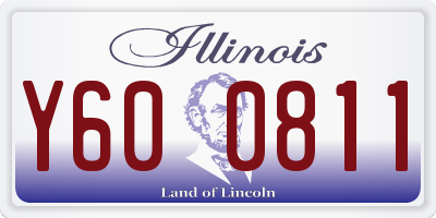 IL license plate Y600811