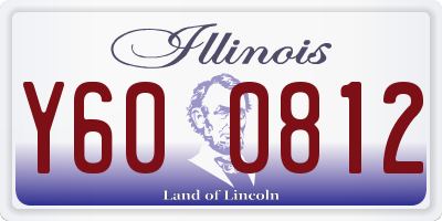 IL license plate Y600812