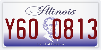 IL license plate Y600813