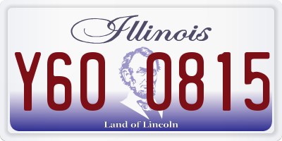 IL license plate Y600815