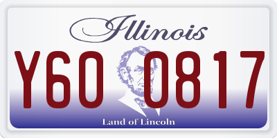 IL license plate Y600817