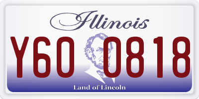 IL license plate Y600818