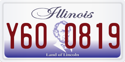 IL license plate Y600819