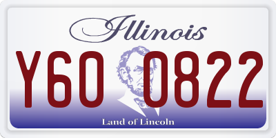 IL license plate Y600822