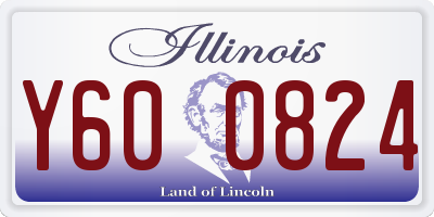 IL license plate Y600824