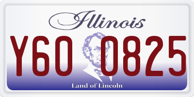 IL license plate Y600825