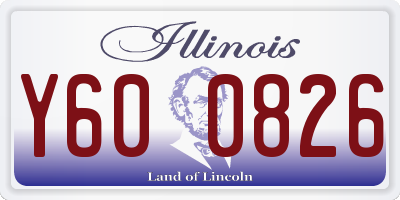 IL license plate Y600826