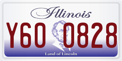 IL license plate Y600828