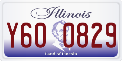 IL license plate Y600829