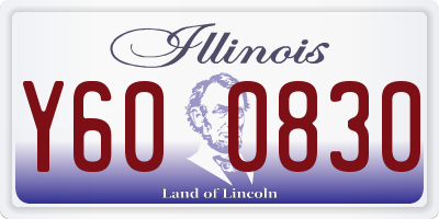 IL license plate Y600830