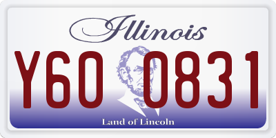 IL license plate Y600831