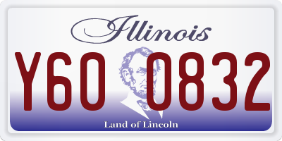 IL license plate Y600832