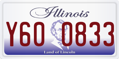 IL license plate Y600833