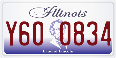 IL license plate Y600834