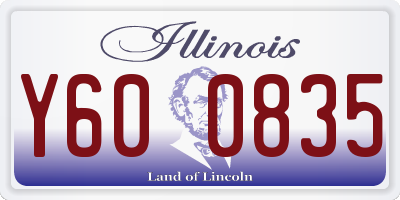 IL license plate Y600835