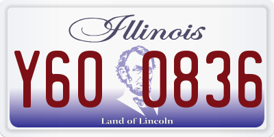 IL license plate Y600836