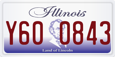 IL license plate Y600843