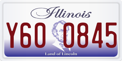 IL license plate Y600845