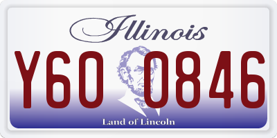 IL license plate Y600846