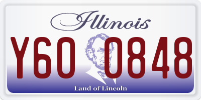 IL license plate Y600848