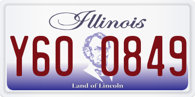 IL license plate Y600849
