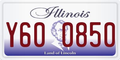 IL license plate Y600850