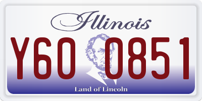 IL license plate Y600851