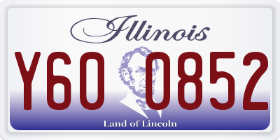 IL license plate Y600852
