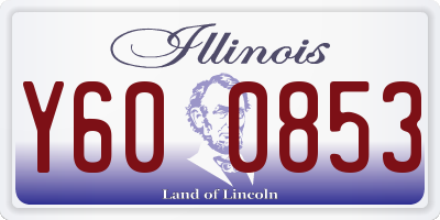 IL license plate Y600853
