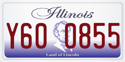 IL license plate Y600855