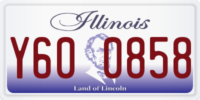 IL license plate Y600858
