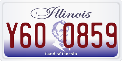 IL license plate Y600859