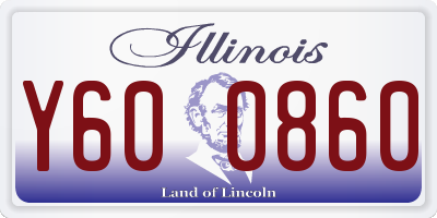 IL license plate Y600860