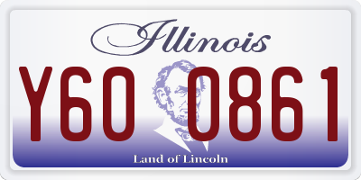 IL license plate Y600861