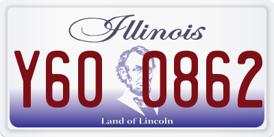 IL license plate Y600862
