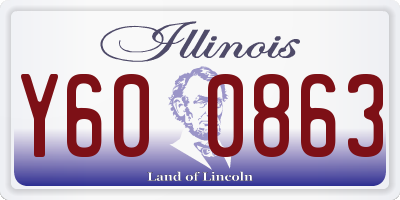 IL license plate Y600863