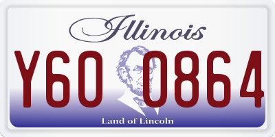 IL license plate Y600864