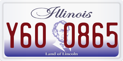 IL license plate Y600865