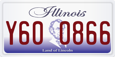 IL license plate Y600866