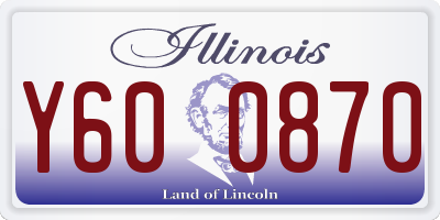 IL license plate Y600870