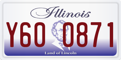 IL license plate Y600871