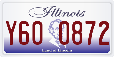 IL license plate Y600872