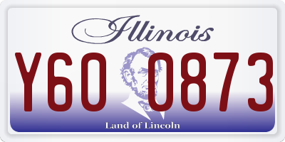 IL license plate Y600873
