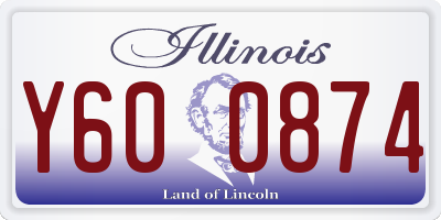 IL license plate Y600874