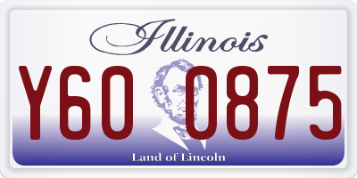 IL license plate Y600875